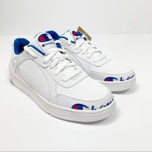 Champion Super C Court Low White Canvas Logo Women’s Sneaker‎ 9